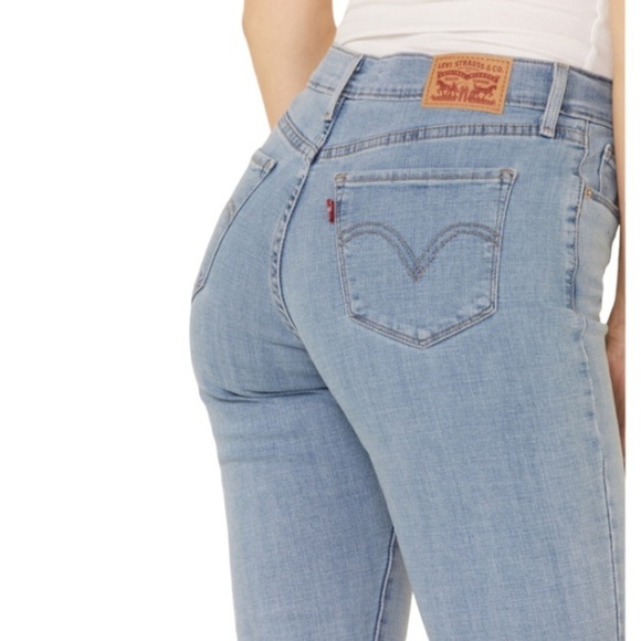 Levi's 505 Straight Leg Jeans Ladies Size 8 Mid Rise Vintage Wash Cotton Spandex - Picture 10 of 13